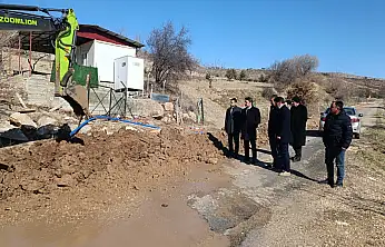 Kaymakam Aslan İshale ve Enerji hattı yapım çalışmalarını inceledi