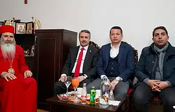 Milletvekili Alkayış ve Başkan Olgun'dan Adıyaman Süryani Kadim Metropolitliğine ziyaret