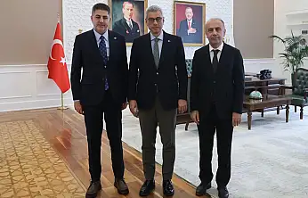 Milletvekili Şan ve Rektör Keleş, Sağlık Bakanı Memişoğlu ile bir araya geldi