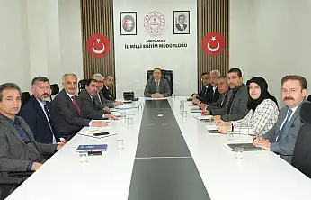 Milli Eğitim müdürlüğünde değerlendirme toplantısı gerçekleştirildi