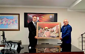 NEFSAT Başkanı Mente'den Samet Çelik'e ziyaret