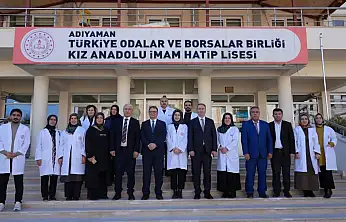 Ortar ve Tosun'dan TOBB Kız Anadolu İmam Hitap Lisesine ziyaret