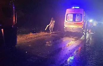 Otomobil ile kamyon çarpıştı: 1'i ağır, 3 yaralı