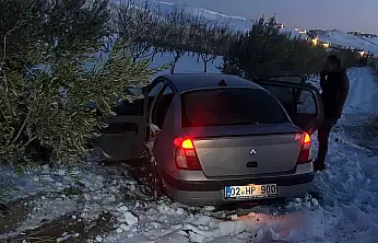 Otomobil şarampole girdi: 2 yaralı