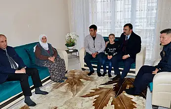 Şehit ailelerine anlamlı ziyaret