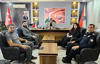 Türkay Gazetesi Yönetiminden İlçe Emniyet Müdürü Gönül'e ziyaret