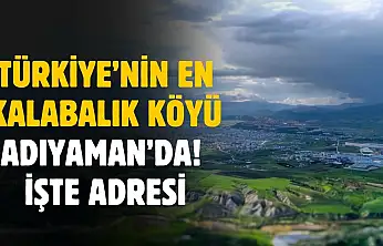 Türkiye'nin en kalabalık köyü Adıyaman'da! İşte adresi