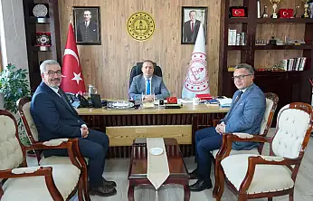 Tut İlçe Milli Eğitim Müdürü Aytekin İl Müdürü Tosun ile bir araya geldi