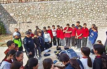 Tut'ta ortaokul öğrencilerine trafik eğitimi verildi