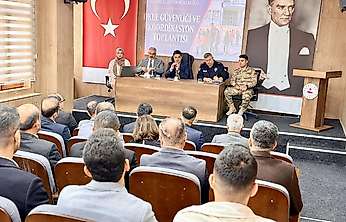 Tut'ta okul güvenliği toplantısı gerçekleştirildi