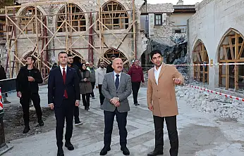 Tuz Hanı'nda restorasyon çalışması devam ediyor