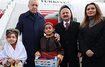 Vali Varol, Cumhurbaşkanı Erdoğan'ı havaalanında karşıladı