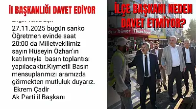 AK Parti Gölbaşı İlçe Başkanı siyasileri basından neden uzak tutuyor