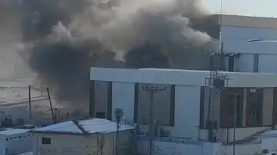 Besni Belediyesinin yakınında korkutan yangın