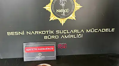 Besni'de uyuşturucuyla yakalanan şahıs tutuklandı