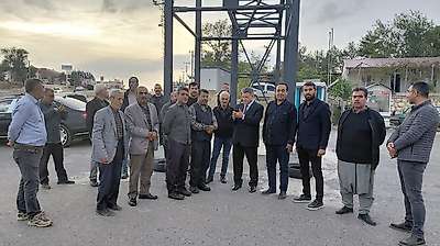 Besni Merinos Karma Sanayi Sitesi girişine modern nizamiye çalışması