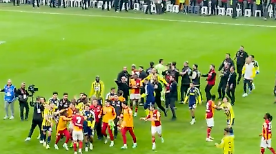 Derbi sonrası kavga çıktı