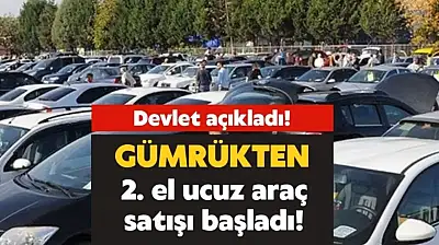 Devletten ikinci el araç satışı: 110 bin TL'den başlayan fiyatlarla yüzlerce otomobil satışta