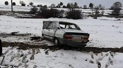 Köy korucusu kazada yaralandı