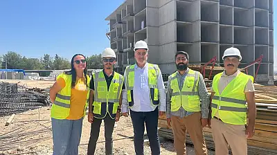 Milletvekili Özhan, Adliye lojmanları inşaatında incelemelerde bulundu