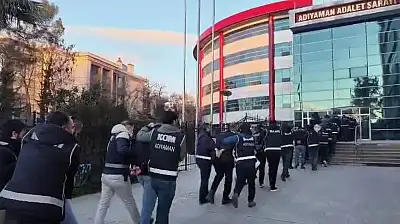 Operasyonda gözaltına alınan 21 şahıstan 14'ü tutuklandı