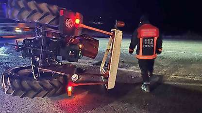 Traktör ile otomobil çarpıştı: 2 yaralı