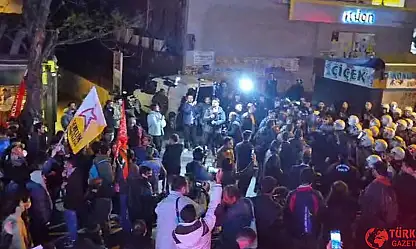 Ankara Konur'da yapılan yürüyüşe polis müdahalesi