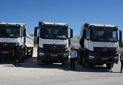 Abdurrahman Tutdere imzaladı: 3 yeni kamyon hizmete alındı