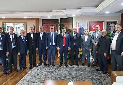 Adıyaman Esnaf Odaları Başkanlarından TESK Genel Başkanı Yiğiner'e ziyaret