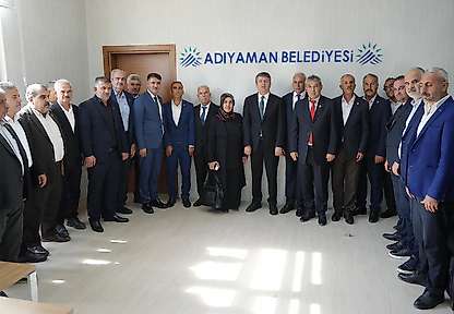 Adıyaman Muhtarlar Federasyonu heyetinden Başkan Tutdere'ye ziyaret