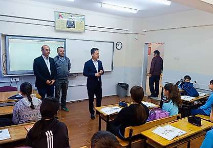Akif Torun, Gölbaşı Cumhuriyet İlkokulunda incelemelerde bulundu