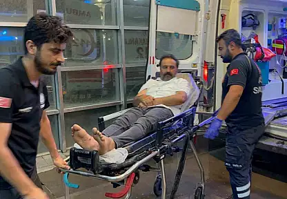 Akrebin soktuğu kişi hastaneye kaldırıldı