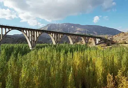Alman Köprüsü'nün etrafında renk cümbüşü