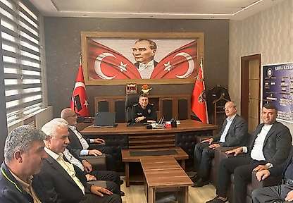 Başkan Çelebi'den Kâhta İlçe Emniyet Müdürlüğüne ziyaret
