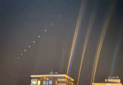 Besni semalarında starlink uyduları görüntülendi