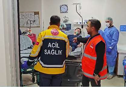 Gölbaşı Devlet Hastanesi'nde mor kod tatbikatı gerçeği aratmadı