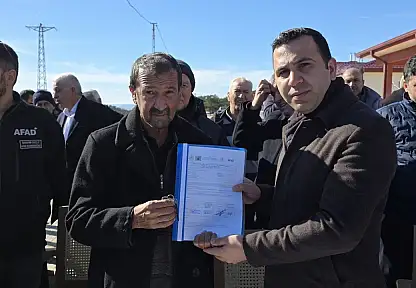 Gölbaşı Meydan Köyünde 82 konut anahtarı ailelere teslim edildi