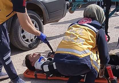Adıyaman Gölbaşı'nda iki otomobil çarpıştı: 1 yaralı