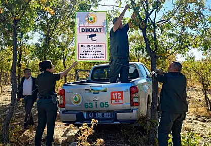 Gölbaşı ormanlarında yasa dışı faaliyetlere yapay zeka destekli fotokapanla önlem
