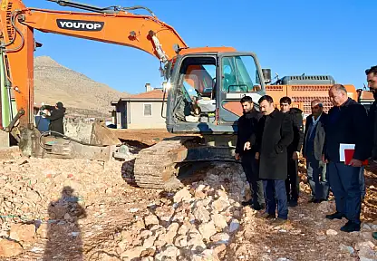 Kaymakam Soysal, deprem köy konutlarını yerinde incelendi