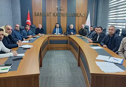 Samsat'ta dönem başı okul müdürleri kurul toplantısı gerçekleştirildi