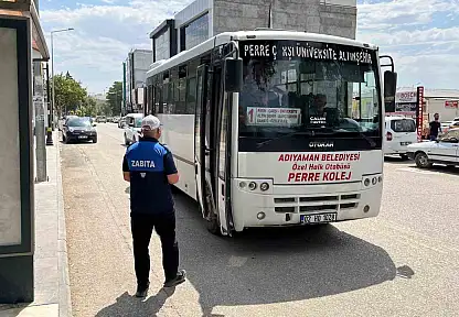 Toplu taşıma araçlarına sıkı denetim