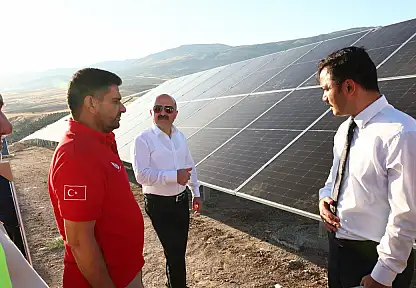 Vali Varol Çaltılı köyünde GES tesisinde incelemelerde bulundu