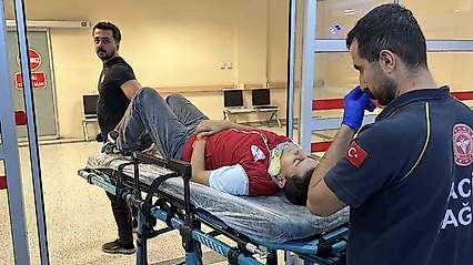 Devrilen elektrikli bisikletin sürücüsü yaralandı
