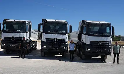 Abdurrahman Tutdere imzaladı: 3 yeni kamyon hizmete alındı