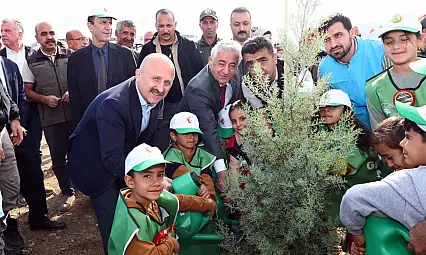 Adıyaman'da 10 bin 500 fidan toprakla buluştu