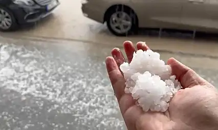 Adıyaman'da dolu yağışı etkili oldu