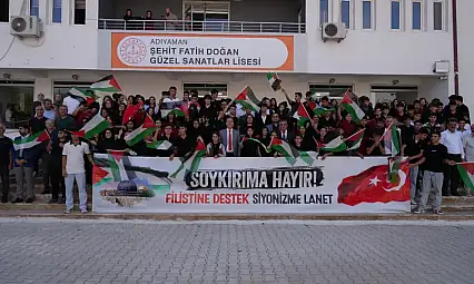 Adıyaman'da Tüm Okullarda 'Filistin İçin Farkındalık' Etkinliği Gerçekleştirildi