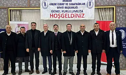 Araban'da esnaf odası başkanı Ahmet Karakuş güven tazeledi