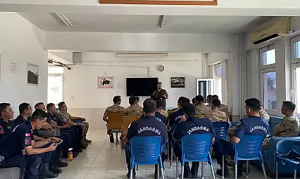 Jandarma personeline av sezonu eğitimi verildi